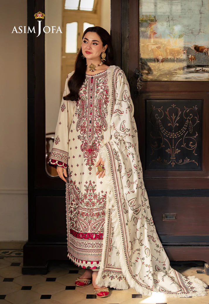 Lawn-3PC Embroidered Shirt With Digital Printed Jauqard Dupatta-SS 5051