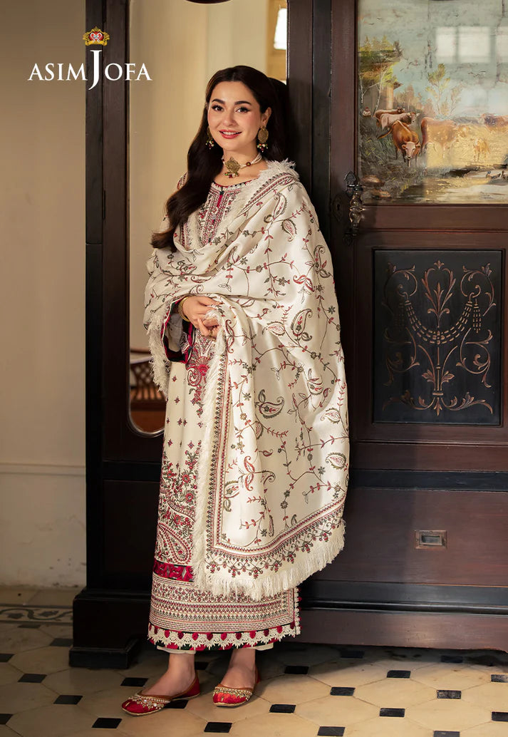 Lawn-3PC Embroidered Shirt With Digital Printed Jauqard Dupatta-SS 5051