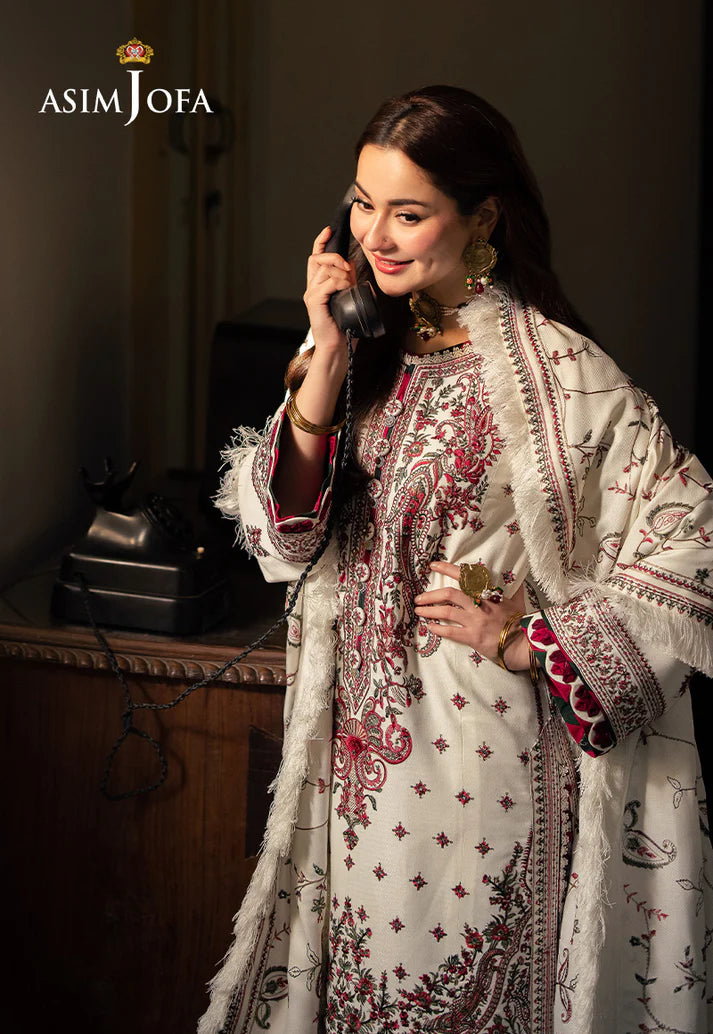 Lawn-3PC Embroidered Shirt With Digital Printed Jauqard Dupatta-SS 5051