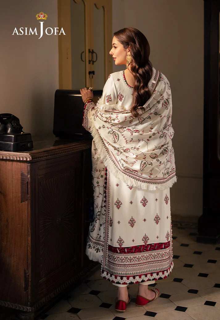 Lawn-3PC Embroidered Shirt With Digital Printed Jauqard Dupatta-SS 5051