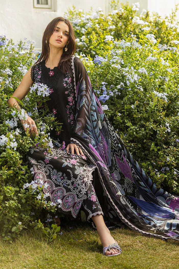 LUXURY EMBROIDERED CHIKANKARI LAWN - 3 PC UNSTITCHED -TFS 414