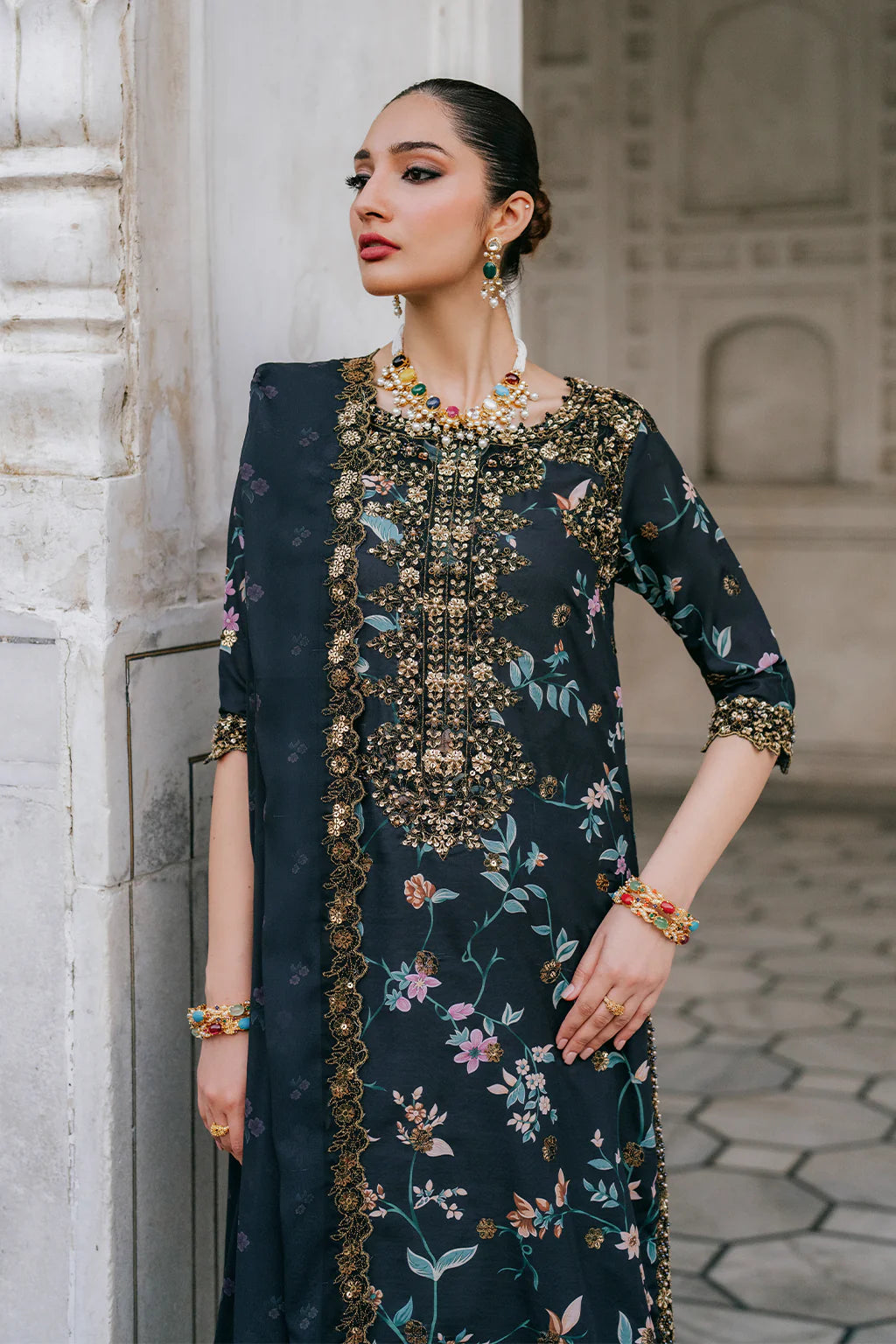 KHADDAR-3PC WITH KHADDAR PRINTED SHIRT & TROUSER-928