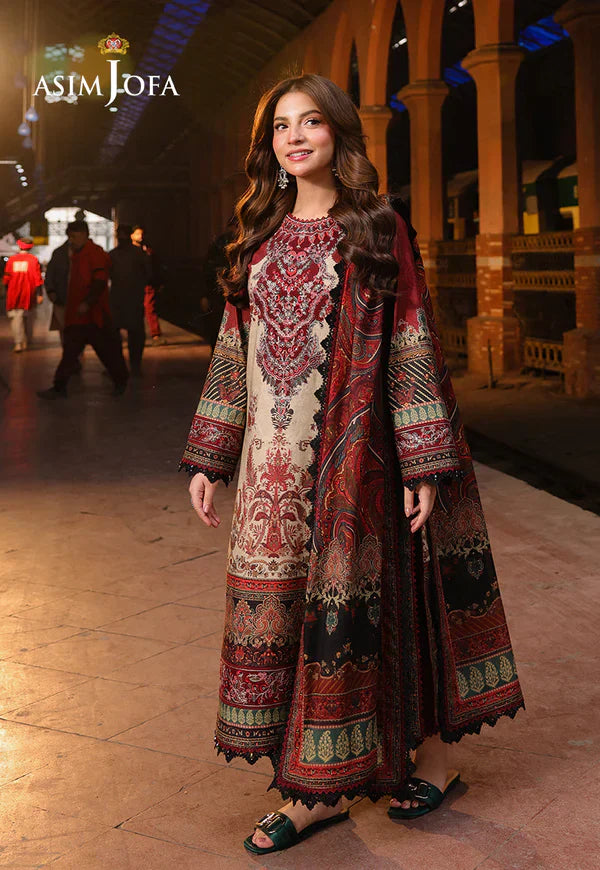 3PC LAWN PRINTED SHIRT WITH VOILE PRINTED DUAPTTA- SS 4007