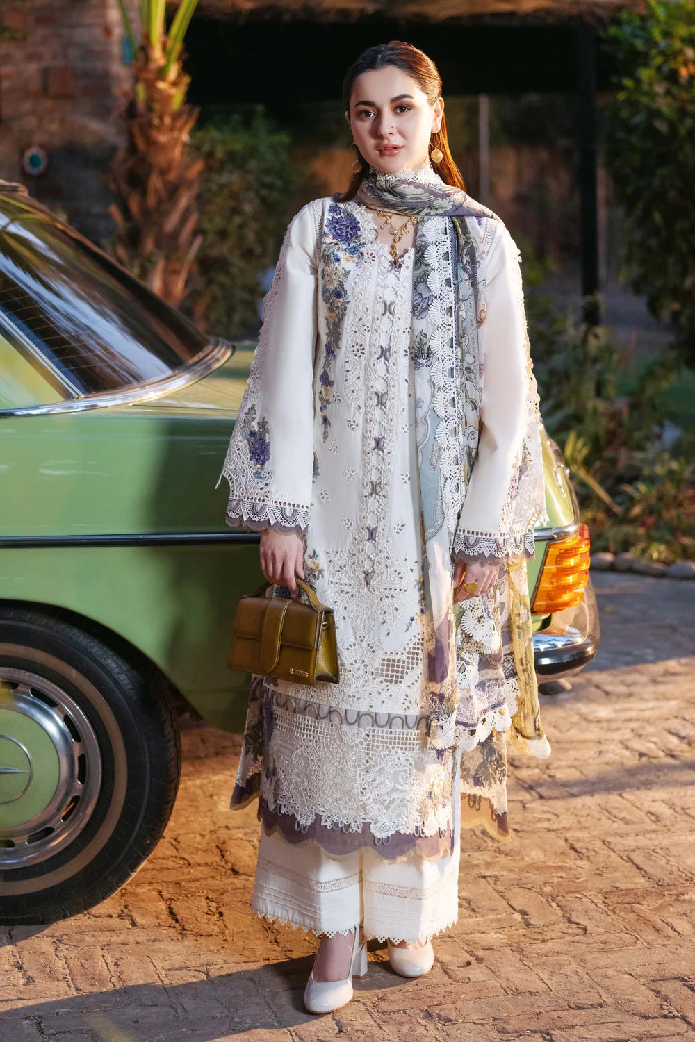 Lawn-3PC Embroidered Shirt with Digital Printed Jacquard Dupatta-SS 5180