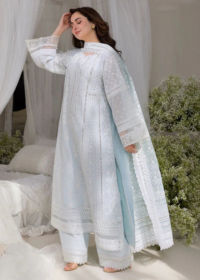 Lawn-3PC Embroidered Shirt with Digital Printed Chiffon Dupatta-SS 5103