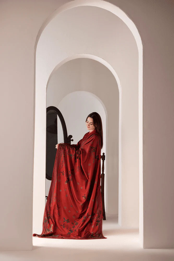 3PC LAWN EMBROIDERED SHIRT WITH DIGITAL PRINTED JACQUARD DUPATTA- SS 5005
