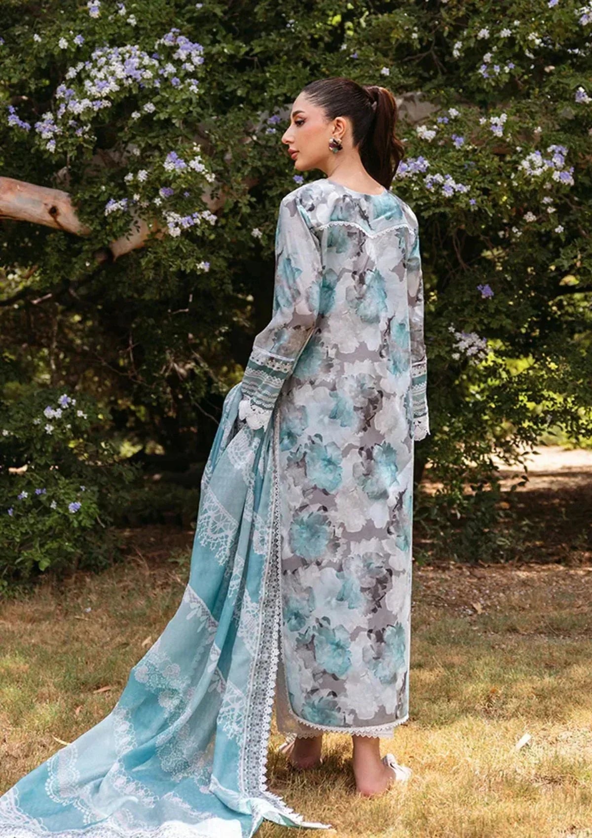 3PC Lawn Printed Shirt with Digital Printed Dupatta – ZC1624