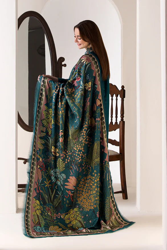 3PC LAWN EMBROIDERED SHIRT WITH DIGITAL PRINTED JACQUARD DUPATTA - SS 5026