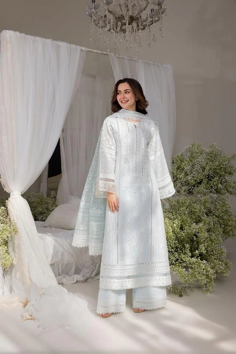 Lawn-3PC Embroidered Shirt with Digital Printed Chiffon Dupatta-SS 5103