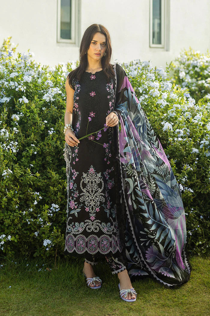 LUXURY EMBROIDERED CHIKANKARI LAWN - 3 PC UNSTITCHED -TFS 414