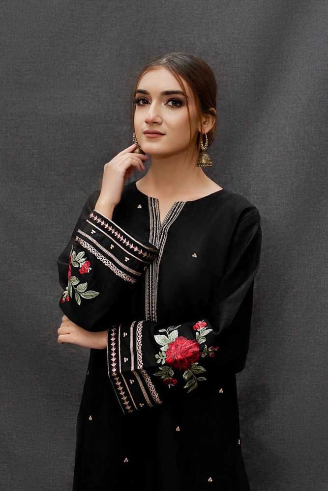 2PC Lawn Embroidered Shirt- SS 5195