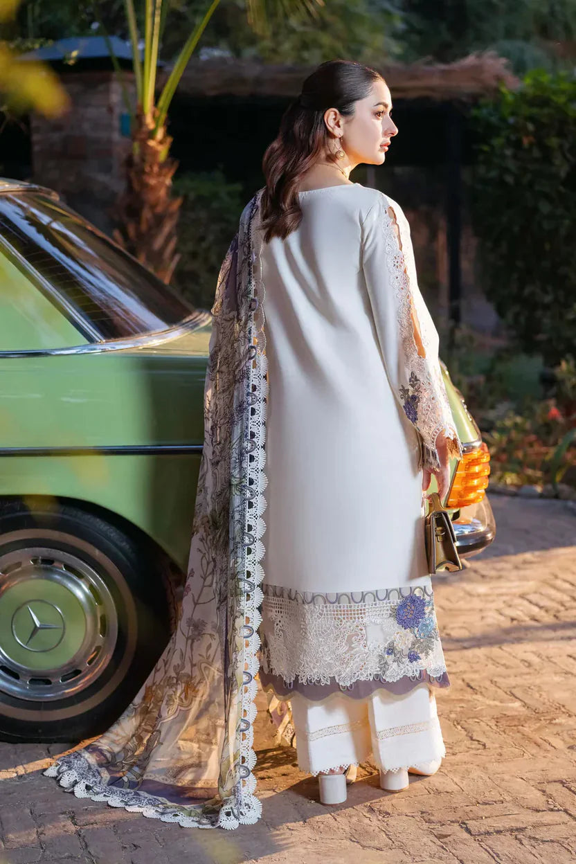 Lawn-3PC Embroidered Shirt with Digital Printed Jacquard Dupatta-SS 5180