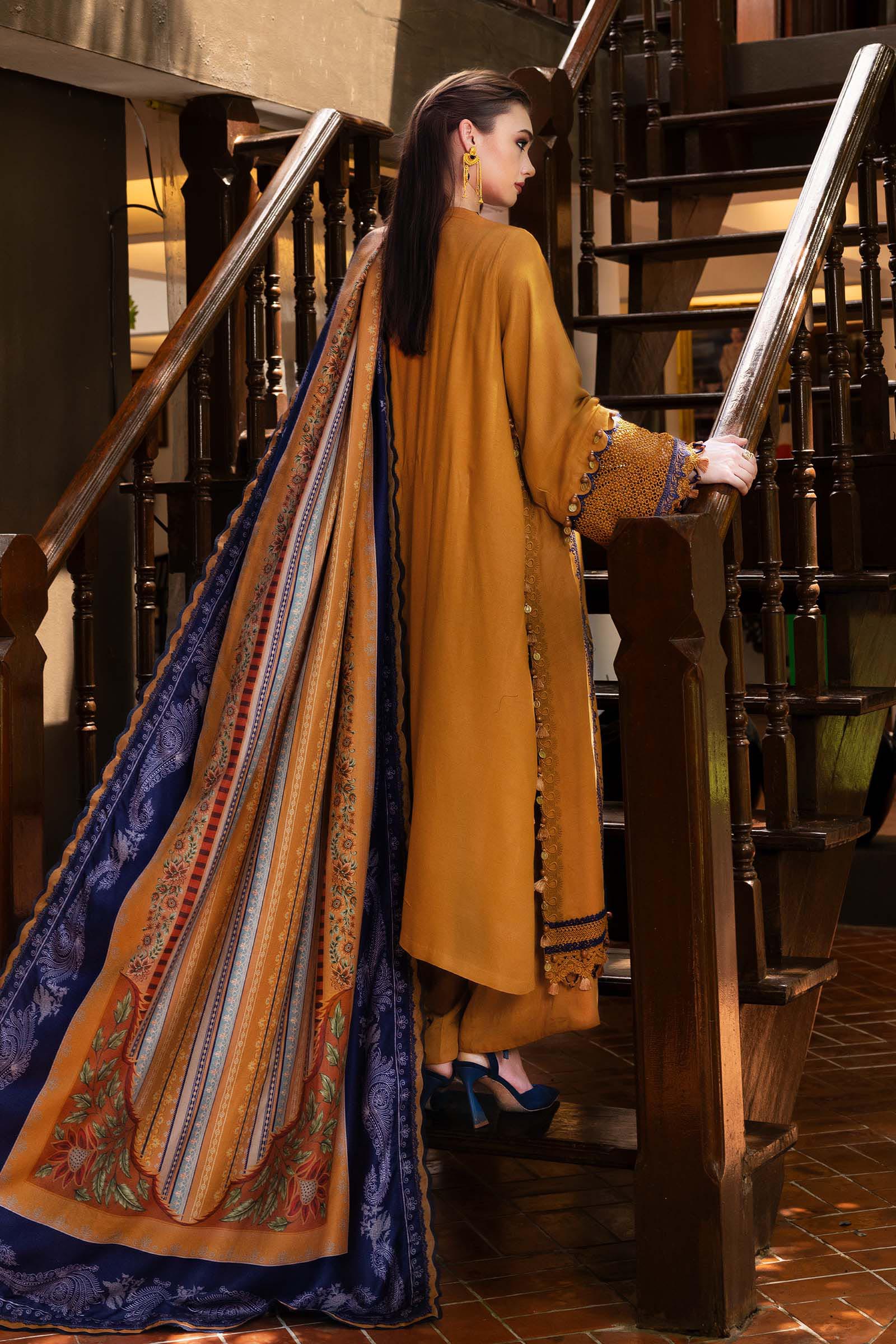 Unstitched 3PC Embroidered Lawn Suit - NF - 01