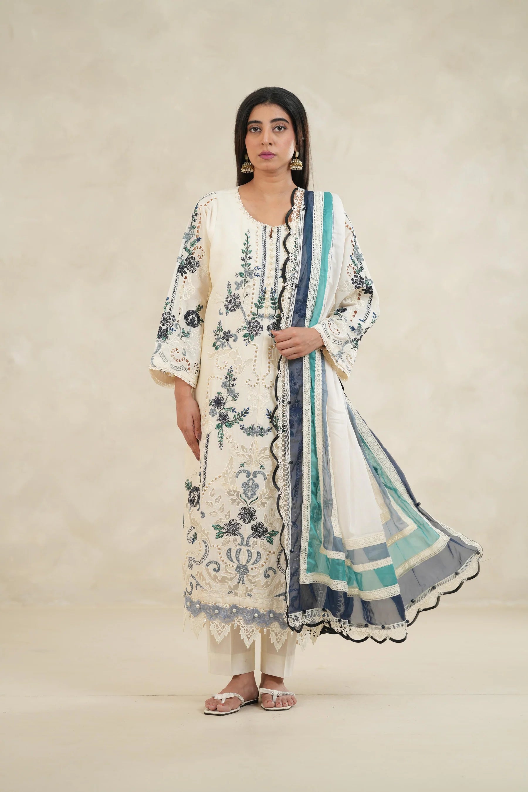 Embroidered Lawn Unstitched 3PC Set | FS387