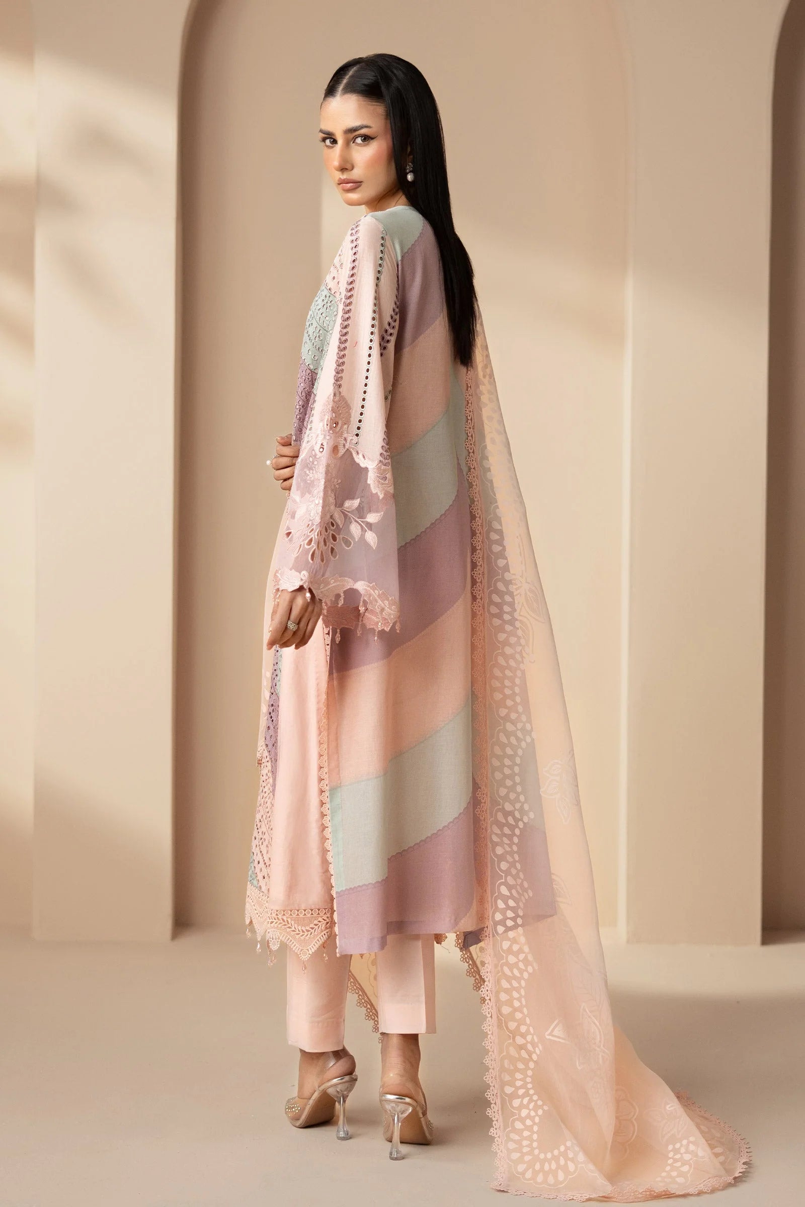 Embroidered Lawn Unstitched 3PC Set | FS