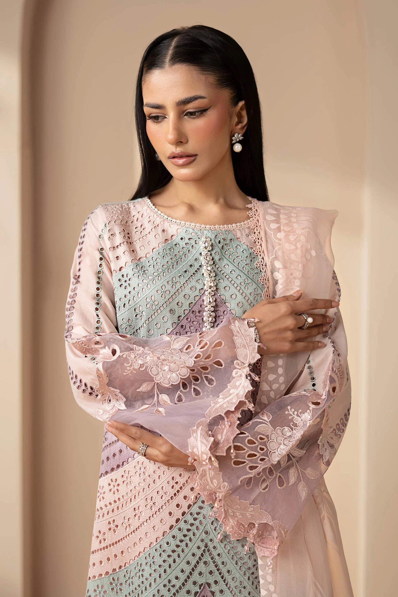 Embroidered Lawn Unstitched 3PC Set | FS