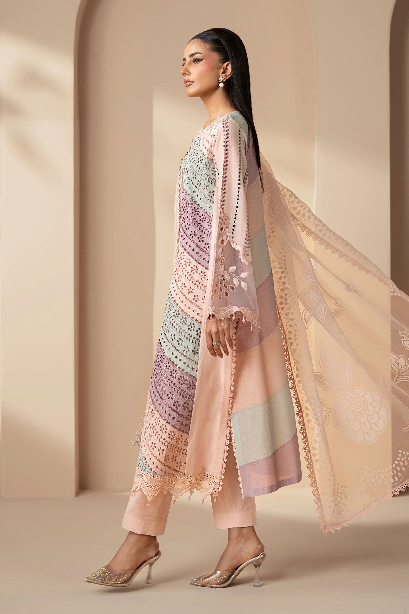 Embroidered Lawn Unstitched 3PC Set | FS