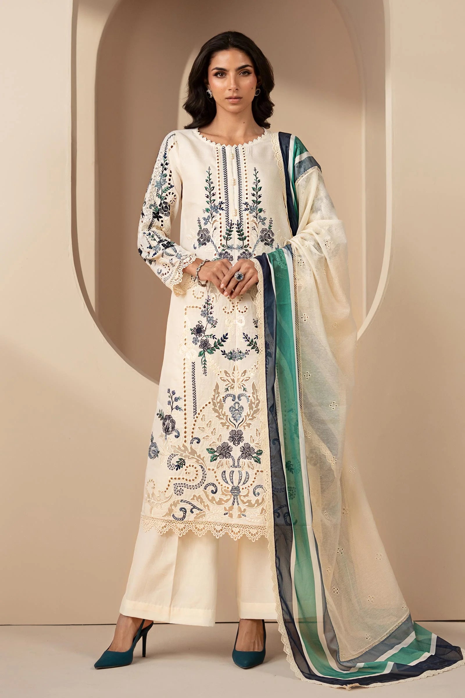 Embroidered Lawn Unstitched 3PC Set | FS387