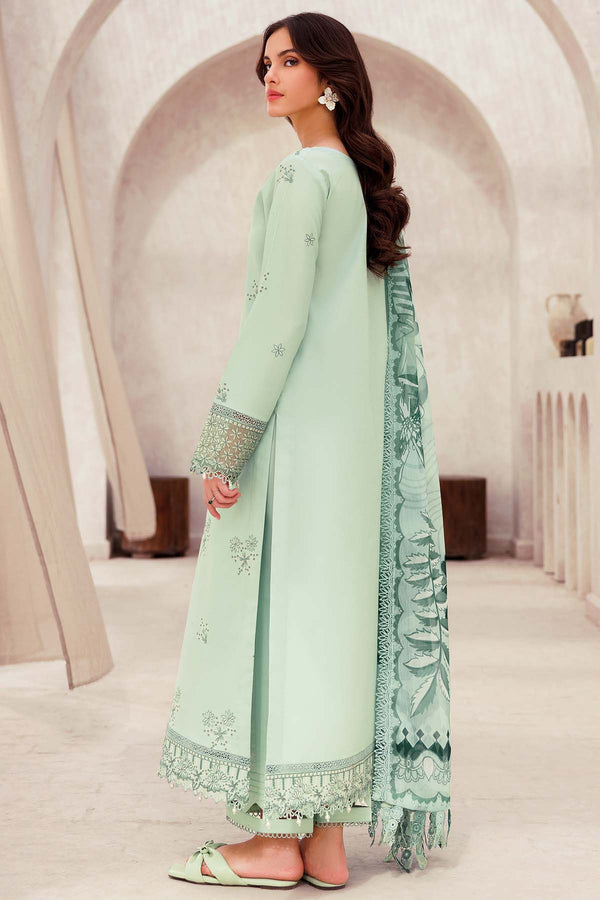Dhanak 3PC Embroidered Shirt with Digital Printed Wool Shawl – ZC3279