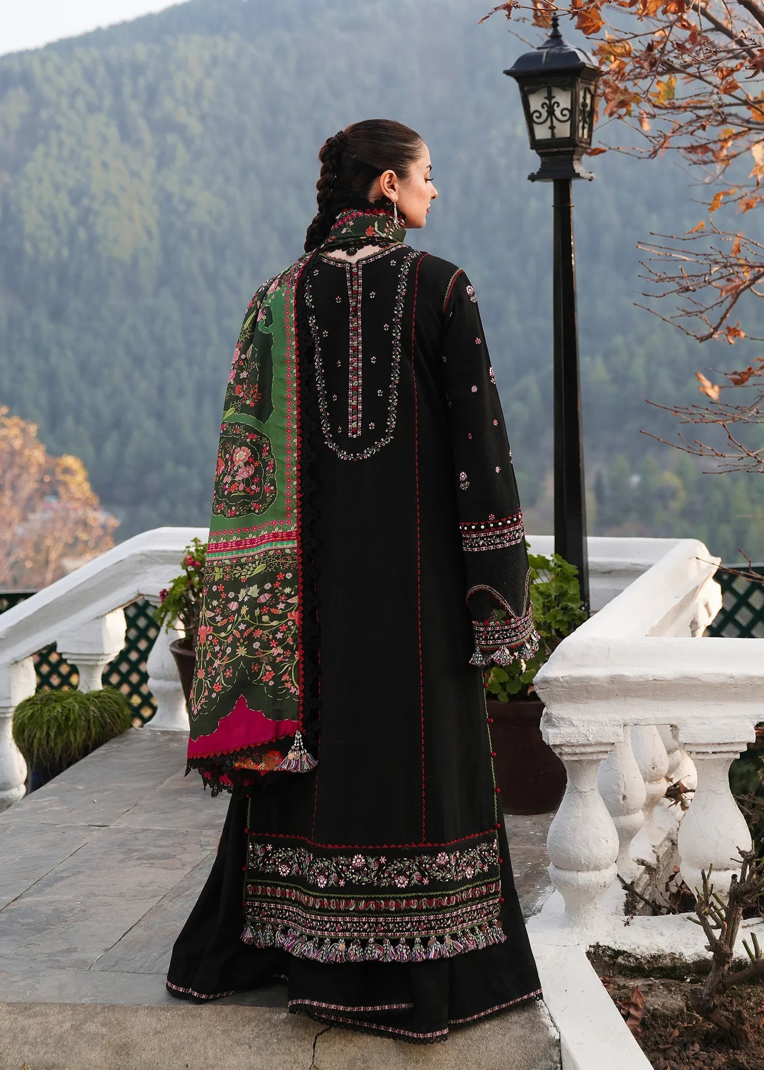 Unstitched 3PC Embroidered Lawn Suit -TFS-001
