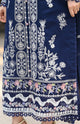 Dhanak-3PC Embroidered Shirt with Chiffon Embroidered Dupatta-3460