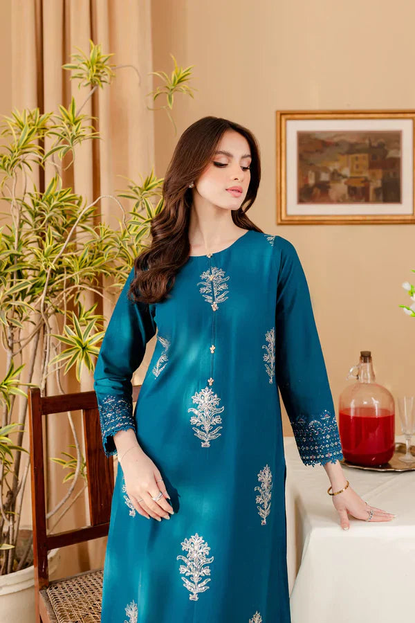 Batik Dhanak 2PC Embroidered Shirt with Dhanak Embroidered Trouser – ZC283