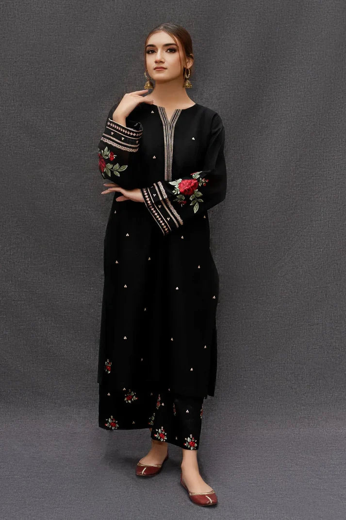 2PC Lawn Embroidered Shirt- SS 5195