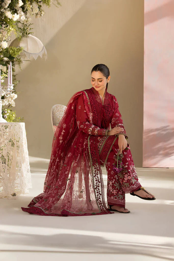 3PC Lawn Embroidered Suit - TFS-012097