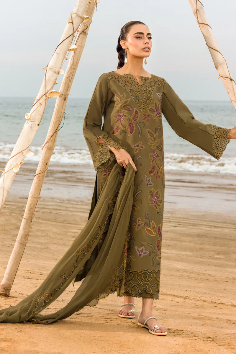 3PC Luxury Lawn Embroidered Suit -TFS-017045