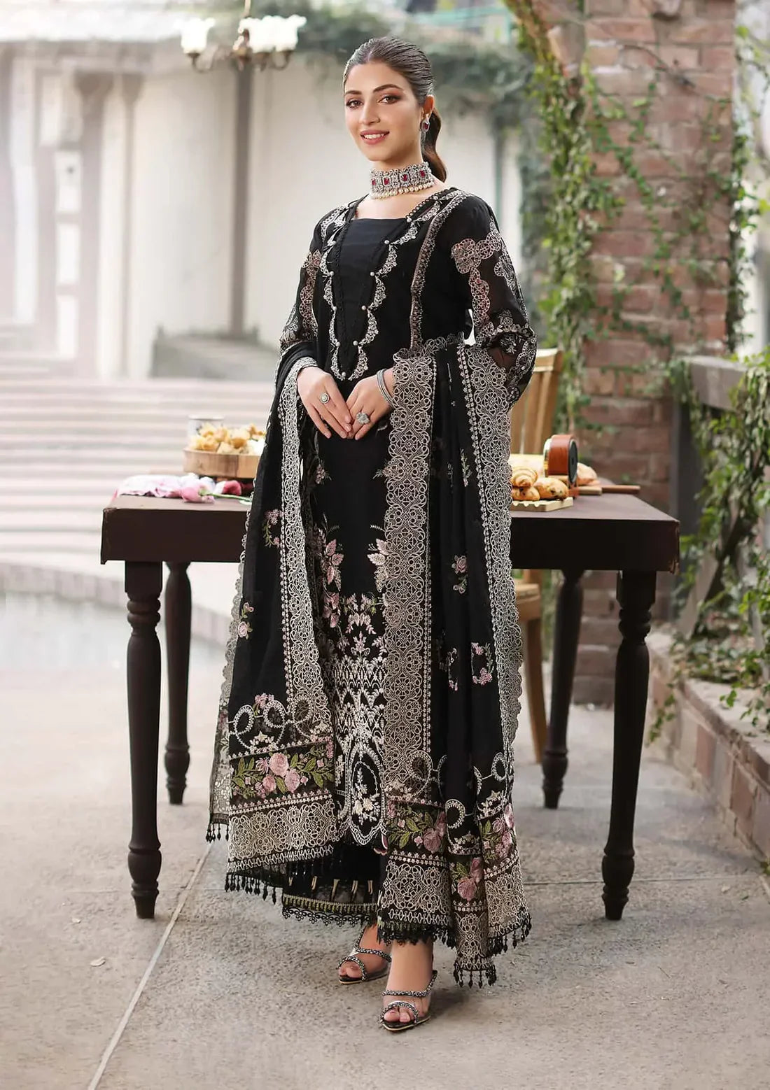 3PC Luxury Lawn Embroidered Suit -TFS-017004