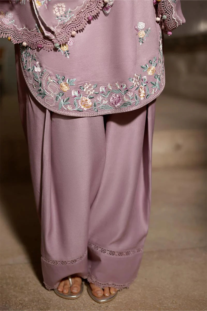 3PC Lawn Embroidered Shirt With Chiffon Embroidered Dupatta-SS 5227