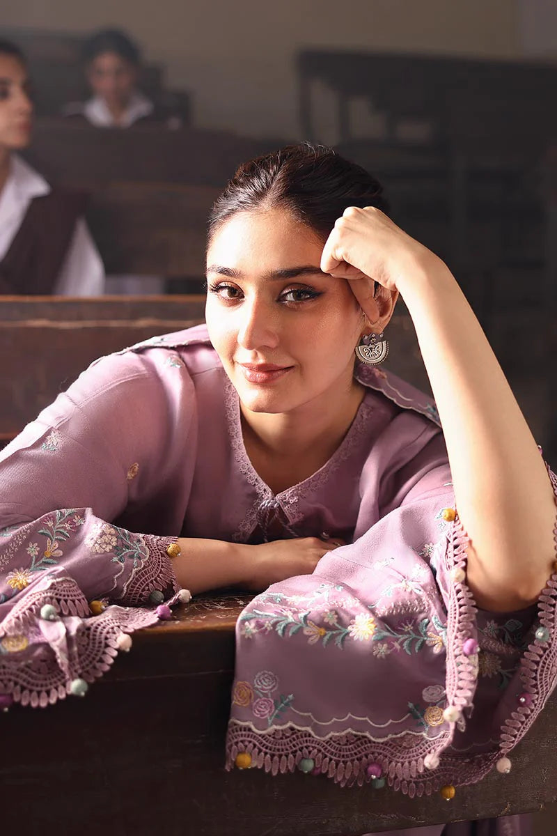 3PC Lawn Embroidered Shirt With Chiffon Embroidered Dupatta-SS 5227