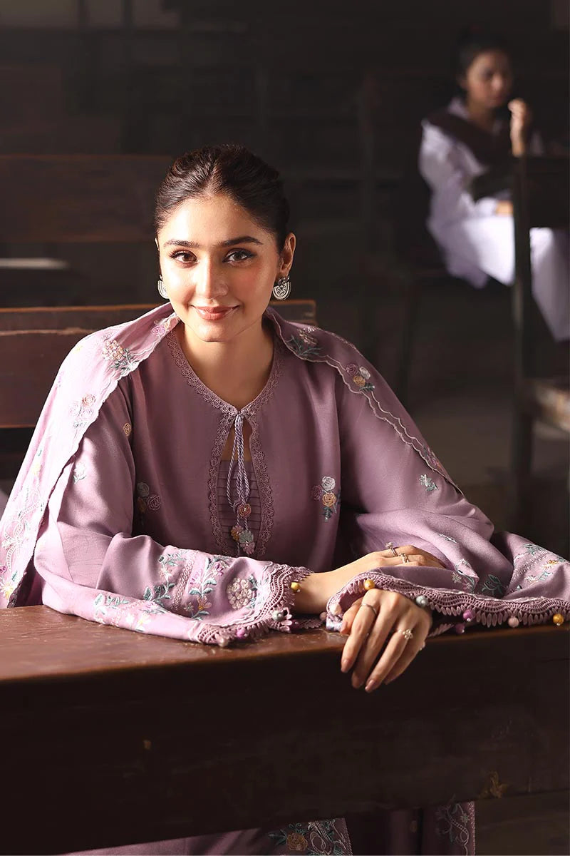 3PC Lawn Embroidered Shirt With Chiffon Embroidered Dupatta-SS 5227