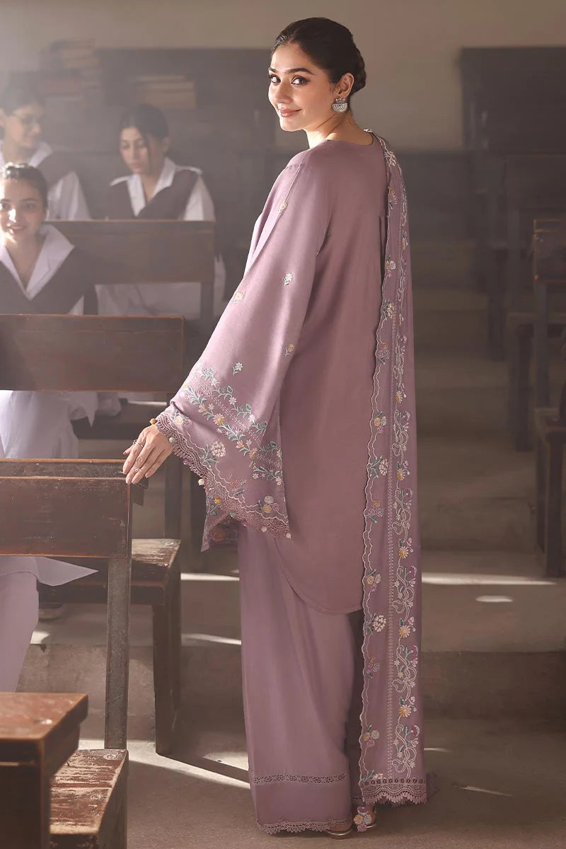 3PC Lawn Embroidered Shirt With Chiffon Embroidered Dupatta-SS 5227