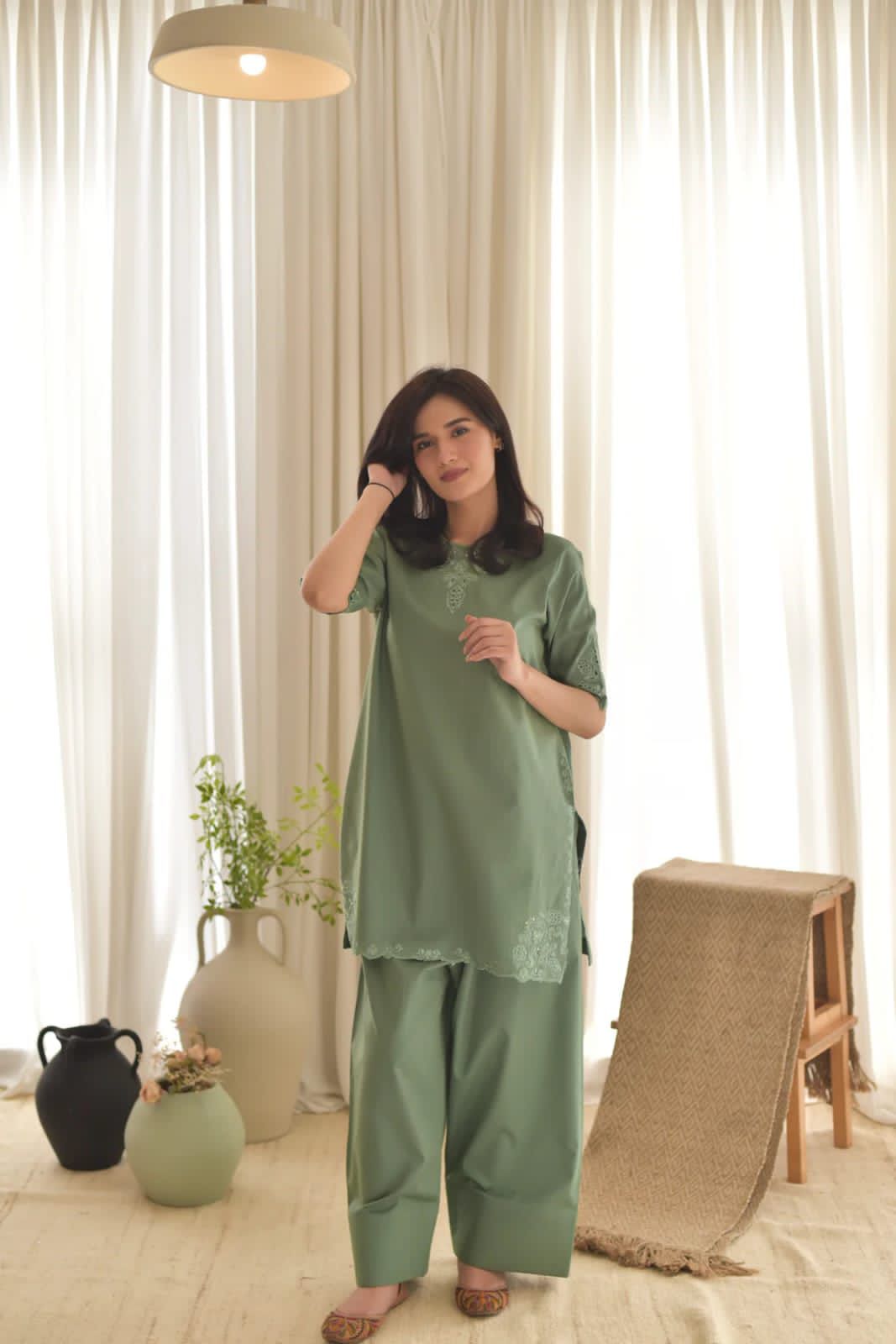 Unstitched 3PC Embroidered Lawn Suit - NF - 1130