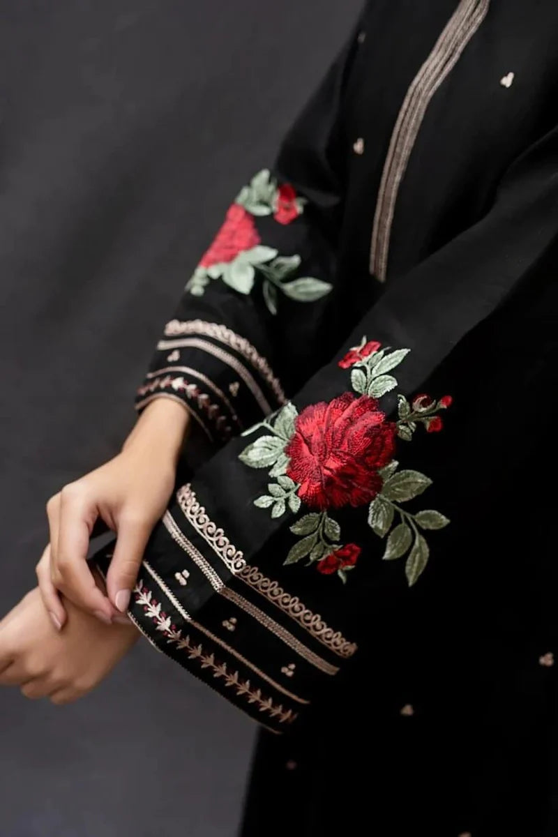 2PC Lawn Embroidered Shirt- SS 5195