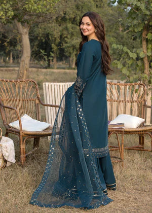 Lawn-3PC Embroidered Shirt with Organza Sequins Embroidered Dupatta- SS 5062