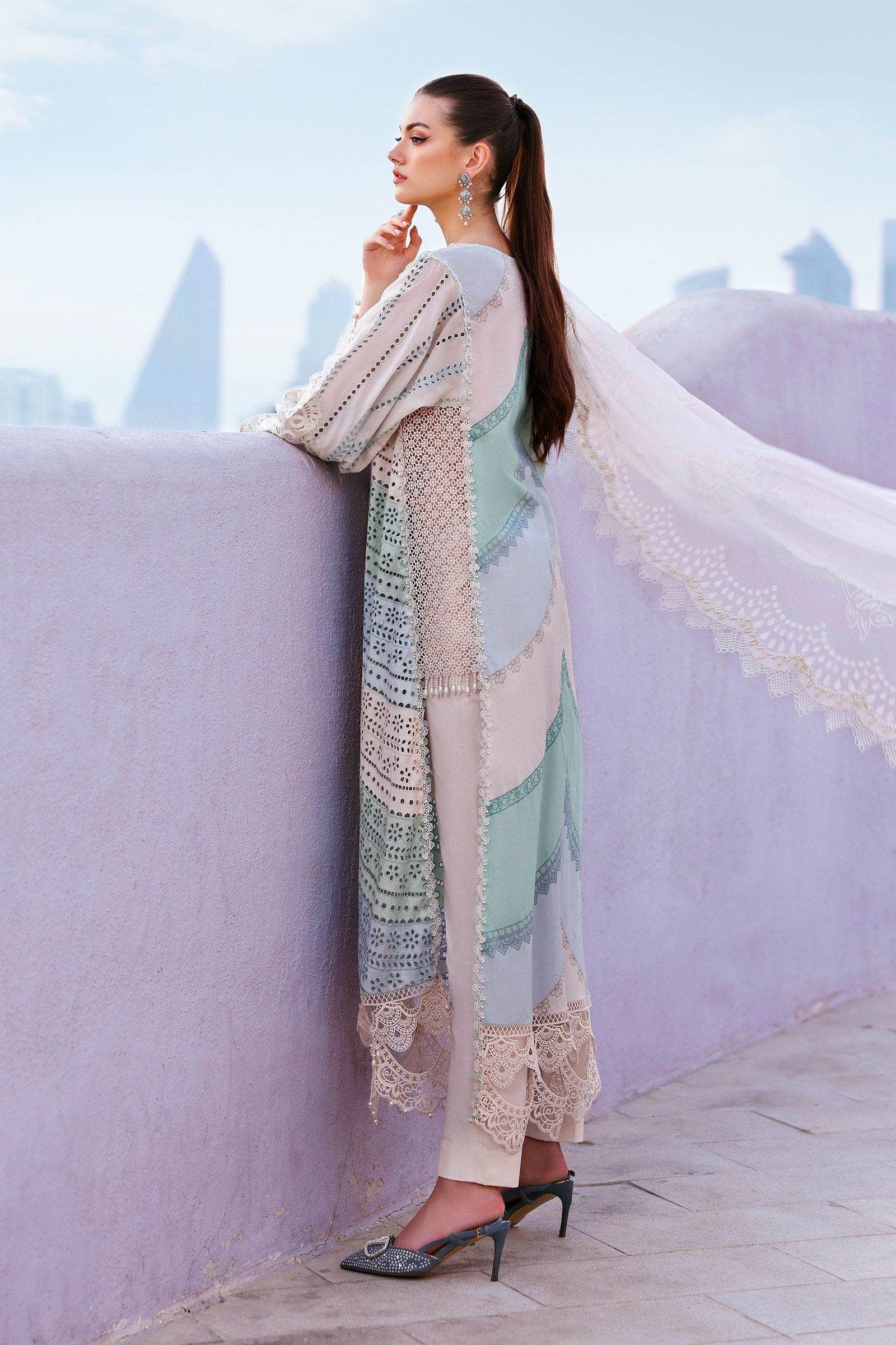 Embroidered Lawn Unstitched 3PC Set | FS