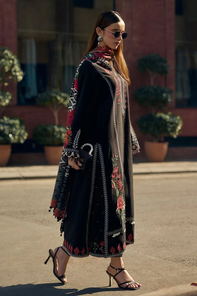 Lawn-3PC Embroidered Shirt With Digital Printed Jauqard Dupatta- SS 5087