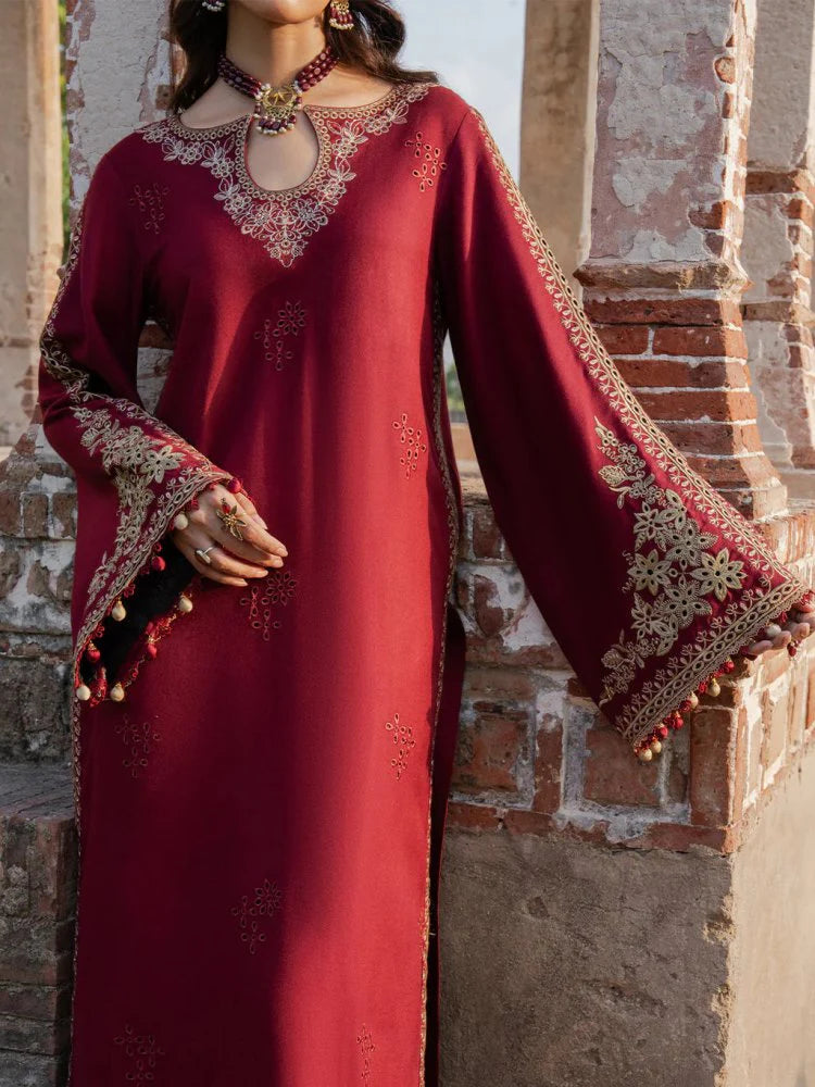 Lawn-3PC Embroidered Shirt With Digital Printed Jauqard Dupatta- SS 5114