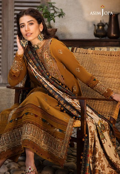 Lawn-3PC Embroidered Shirt With Digital Printed Jauqard Dupatta- SS 5139