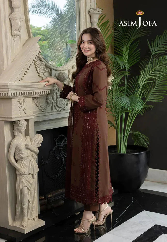 Lawn 3PC Embroidered With Chiffon Embroidered Dupatta- SS 5016