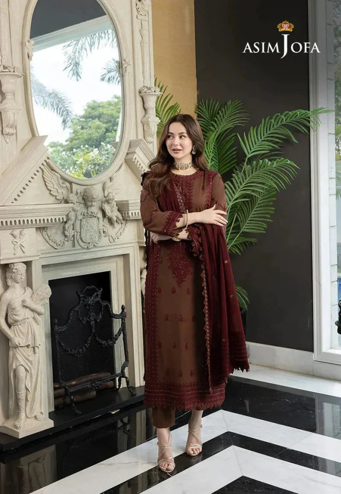Lawn 3PC Embroidered With Chiffon Embroidered Dupatta- SS 5016