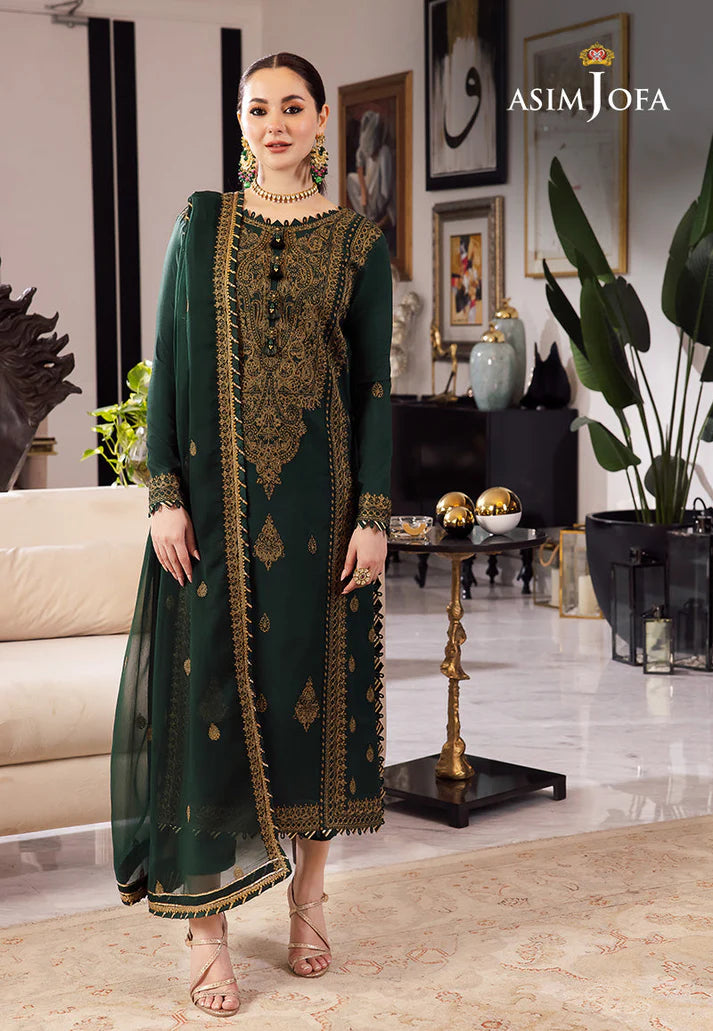 Lawn 3PC Embroidered With Chiffon Embroidered Dupatta-5022