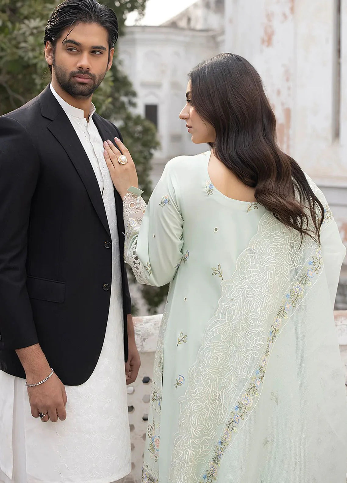 Unstitched Embroidered Lawn Suit 3 Piece -TFS-030-B