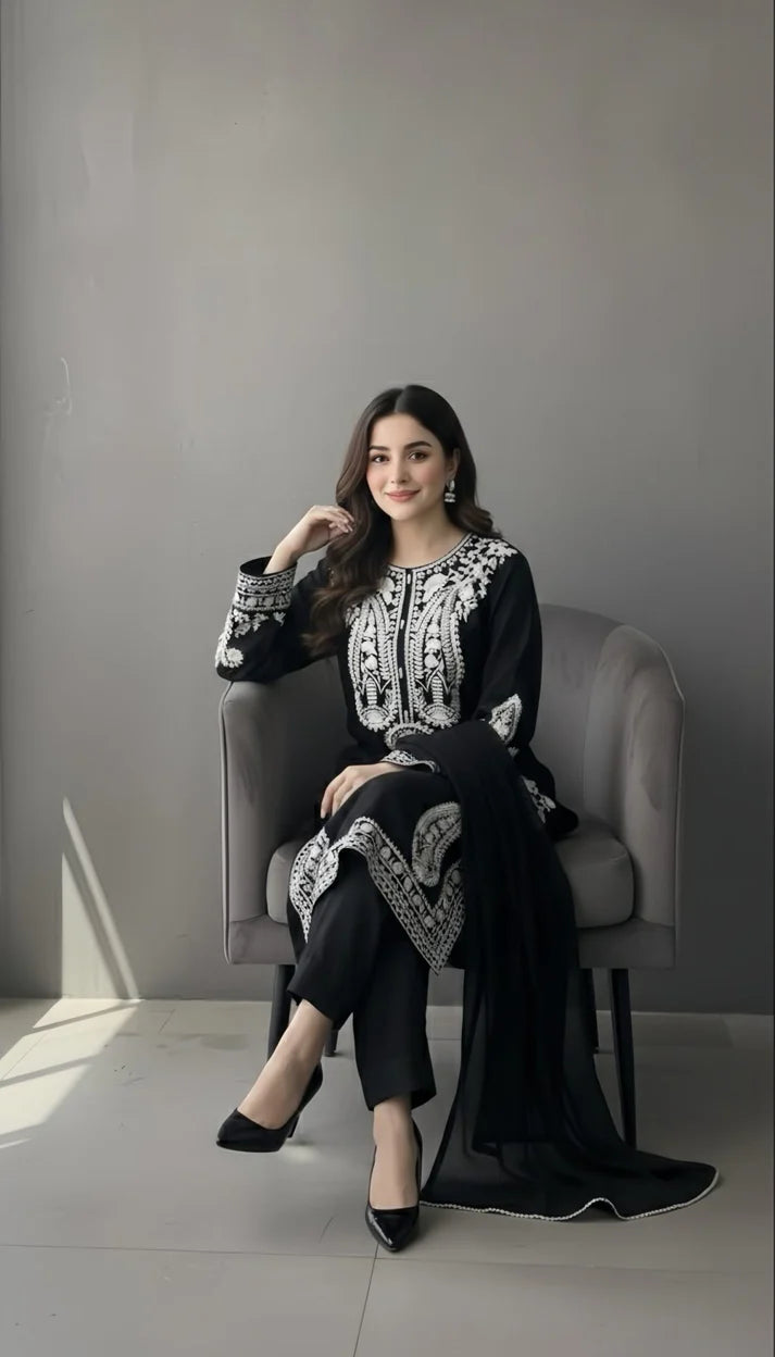 Embroidered Lawn Unstitched 3PC Set | FS7098